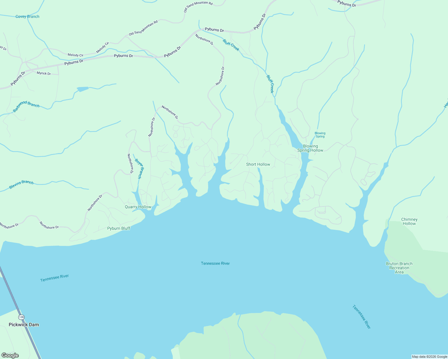 map of restaurants, bars, coffee shops, grocery stores, and more near 720 Anderson Hollow Road in Savannah