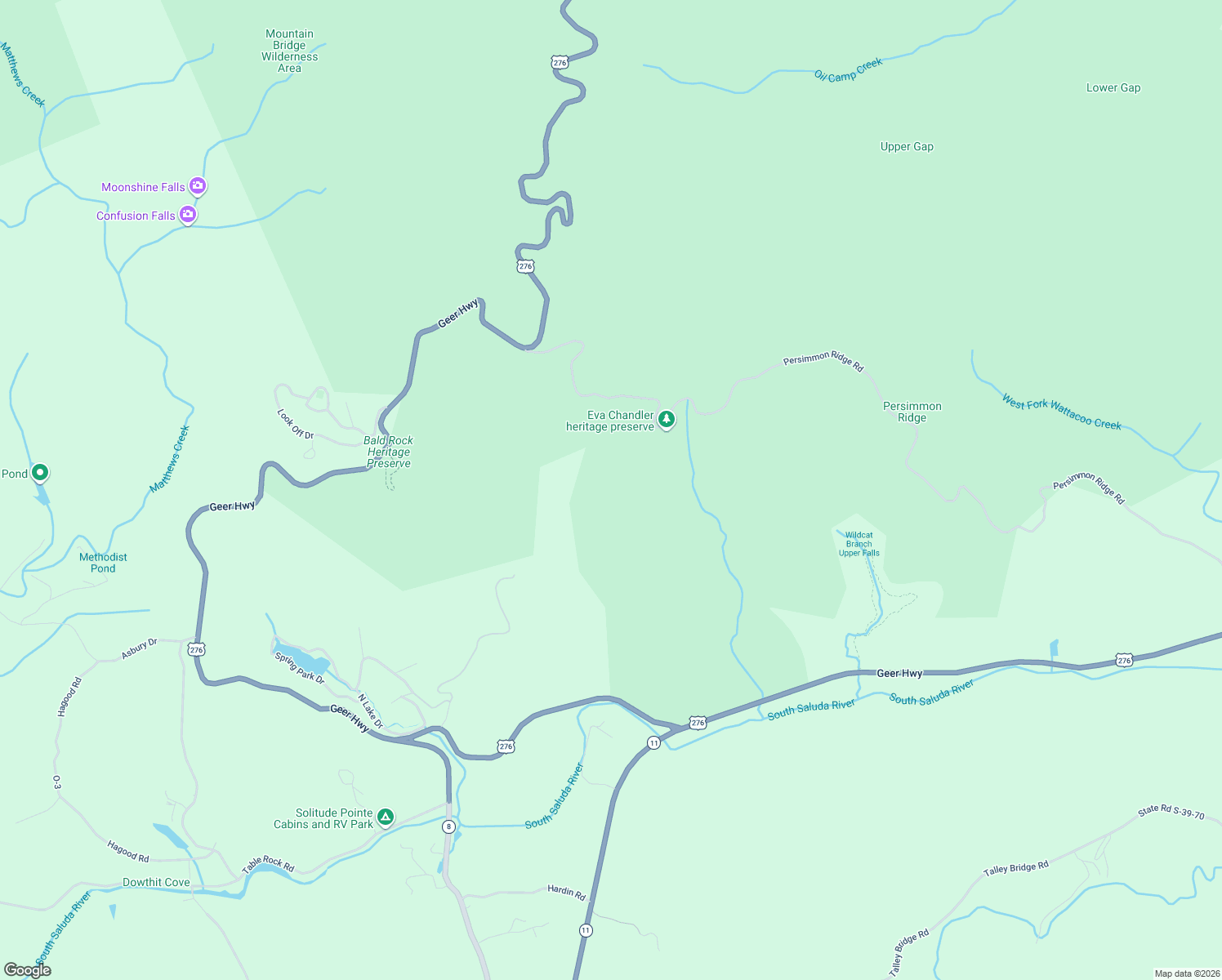map of restaurants, bars, coffee shops, grocery stores, and more near 36333 Geer Highway in Cleveland