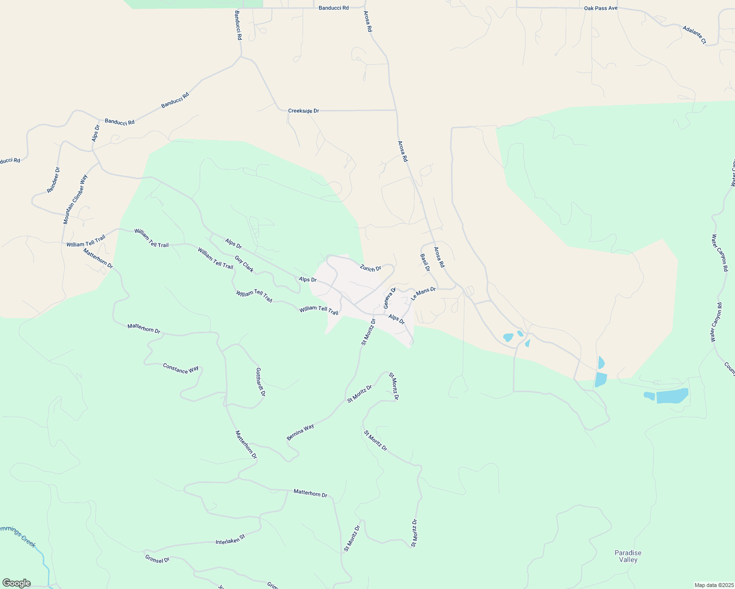 map of restaurants, bars, coffee shops, grocery stores, and more near 22325 Zurich Drive in Tehachapi