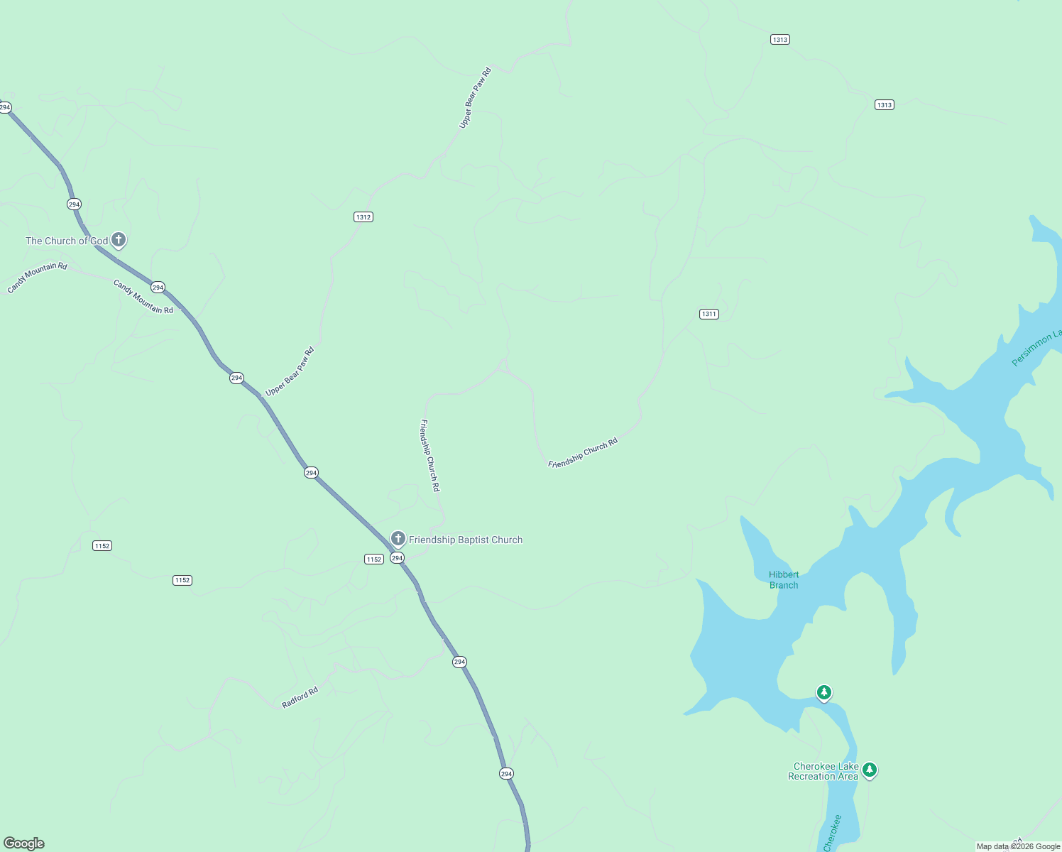 map of restaurants, bars, coffee shops, grocery stores, and more near 390 Friendship Church Road in Murphy