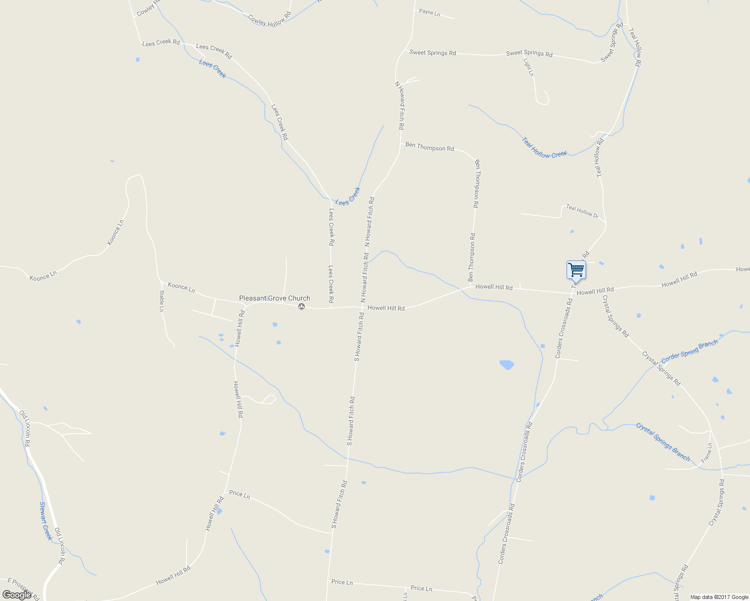 map of restaurants, bars, coffee shops, grocery stores, and more near 274 Howell Hill Road in Fayetteville