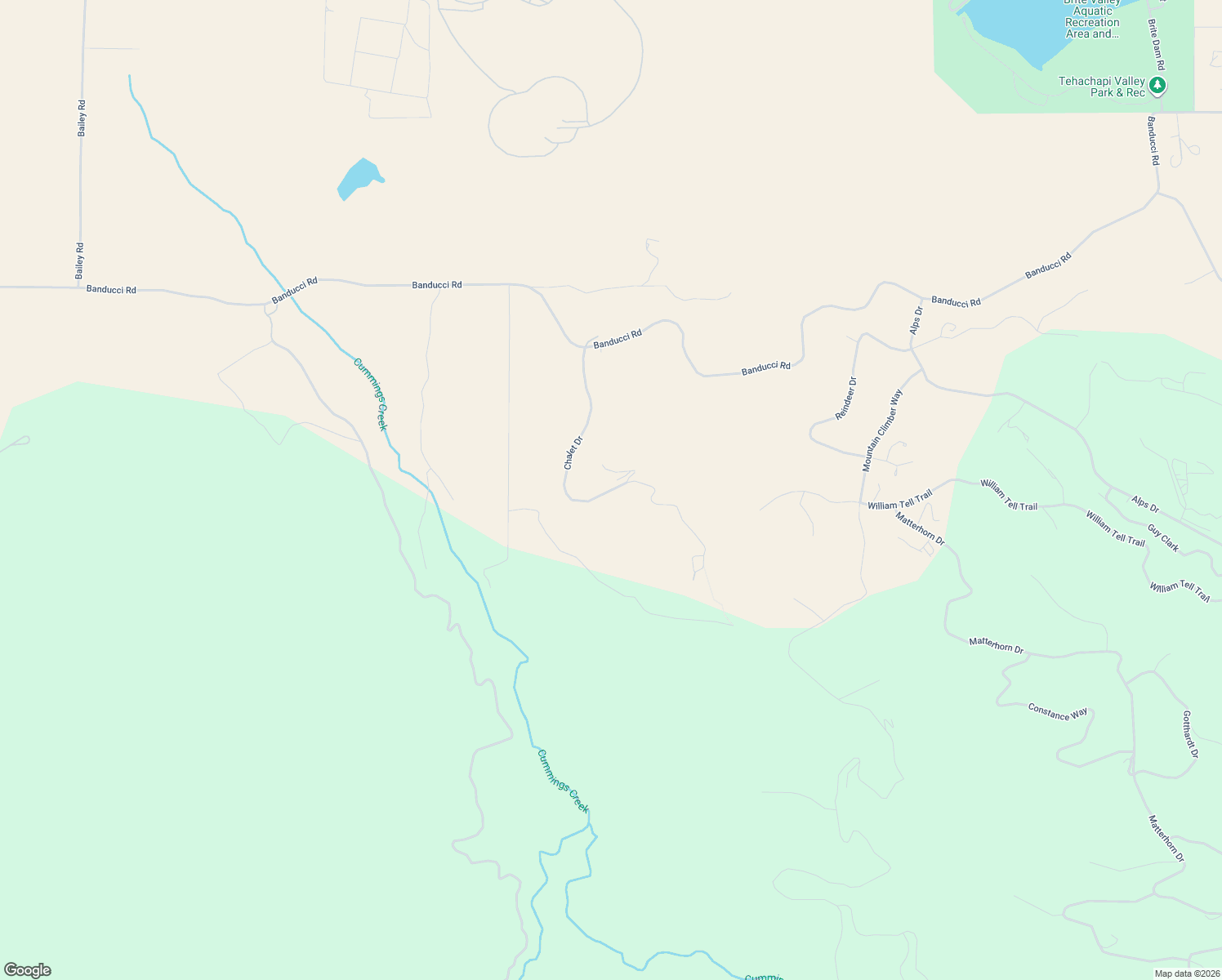 map of restaurants, bars, coffee shops, grocery stores, and more near Chalet Drive in Kern County