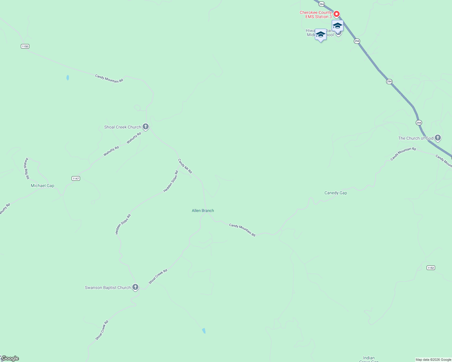 map of restaurants, bars, coffee shops, grocery stores, and more near 370 View Ridge Trail in Murphy
