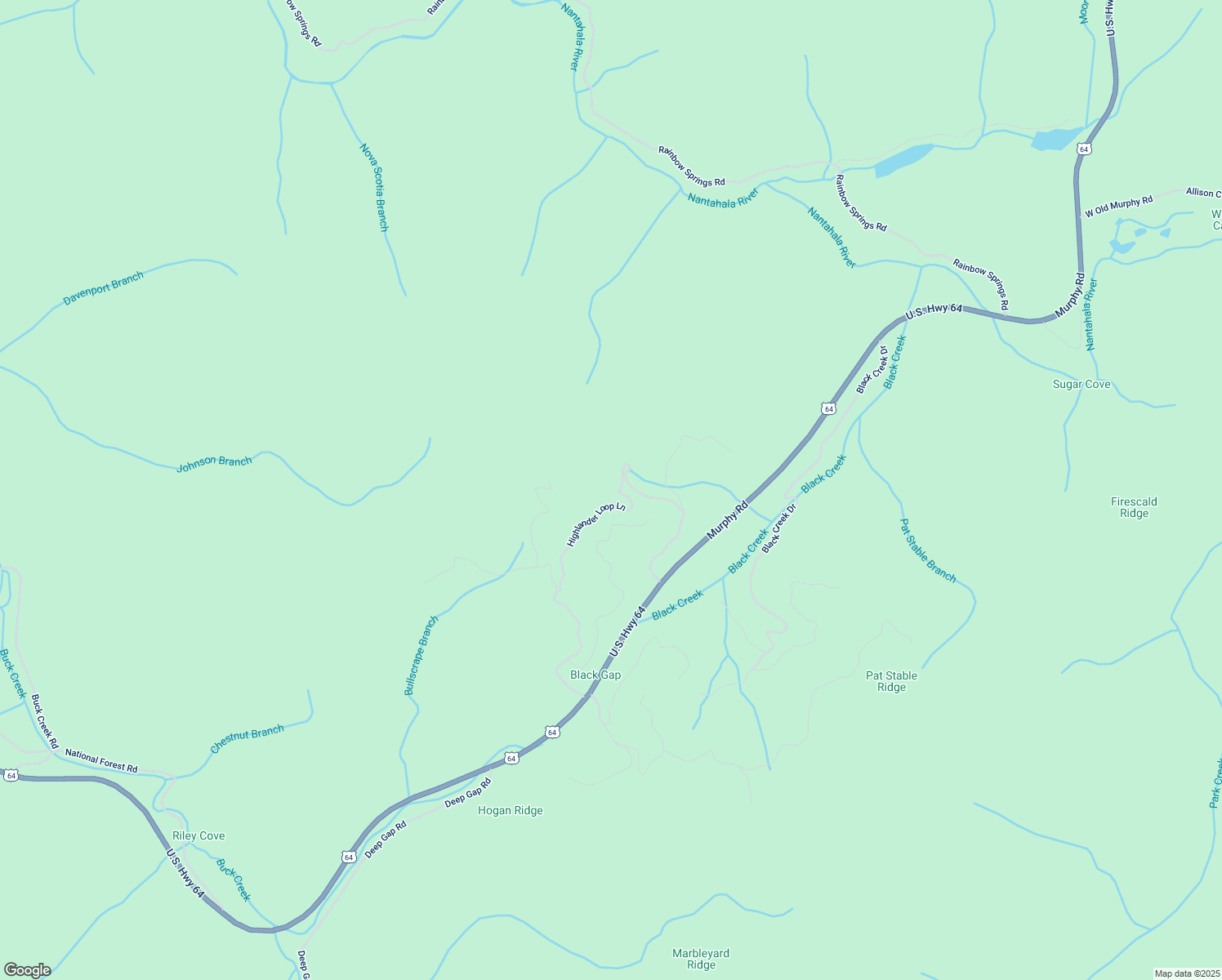 map of restaurants, bars, coffee shops, grocery stores, and more near Highlander Loop Lane in Macon County