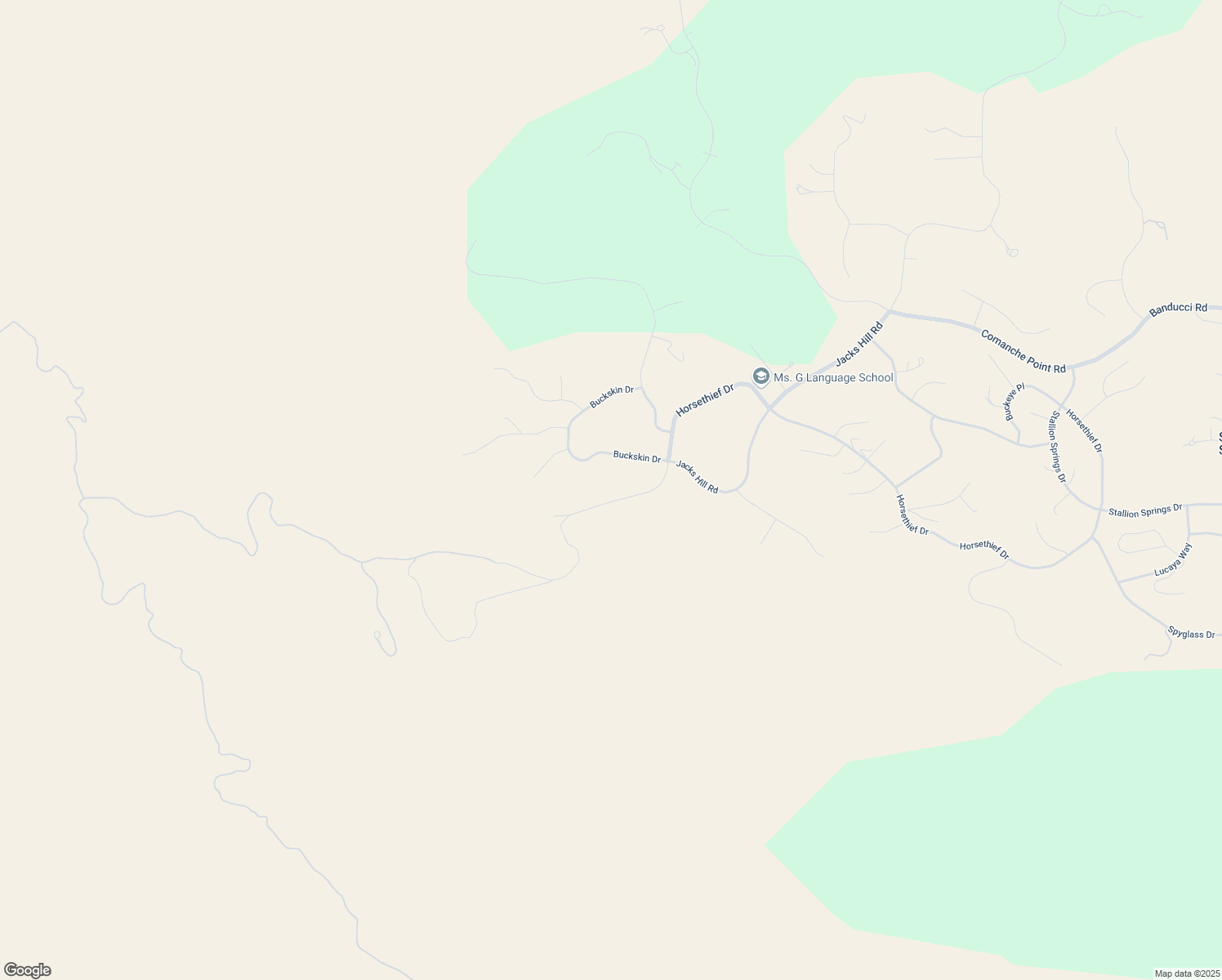 map of restaurants, bars, coffee shops, grocery stores, and more near Horsethief Drive in Kern County