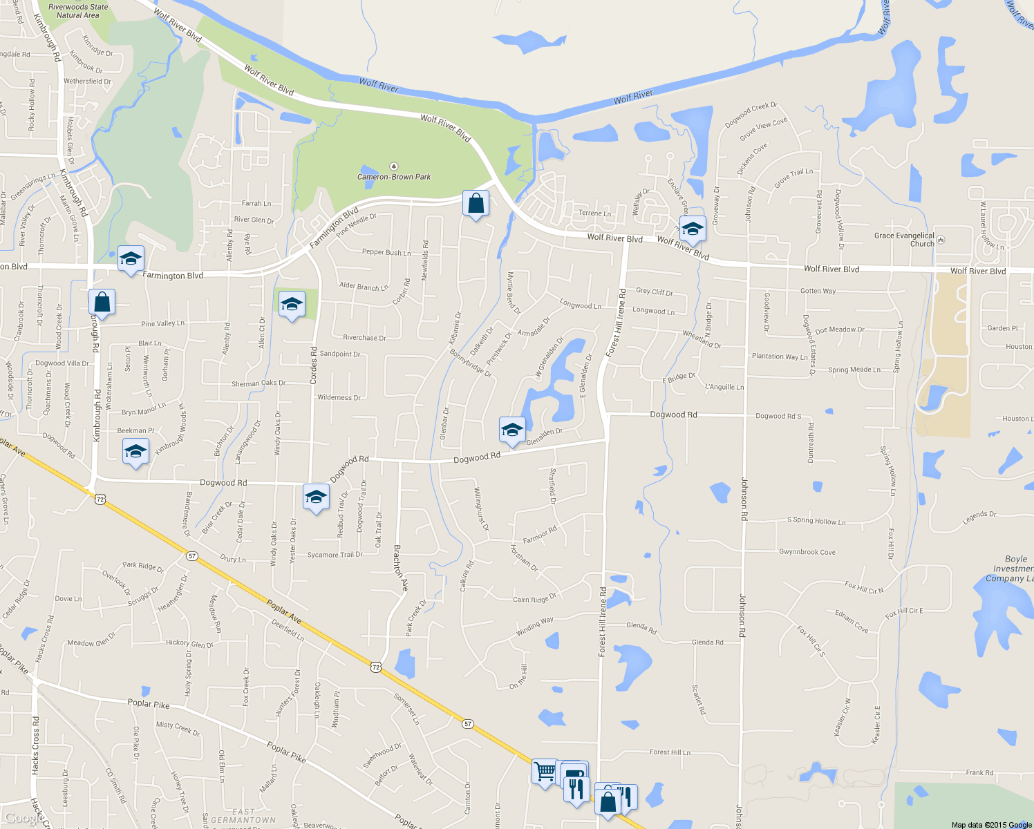 map of restaurants, bars, coffee shops, grocery stores, and more near 2234 W Glenalden Dr in Germantown