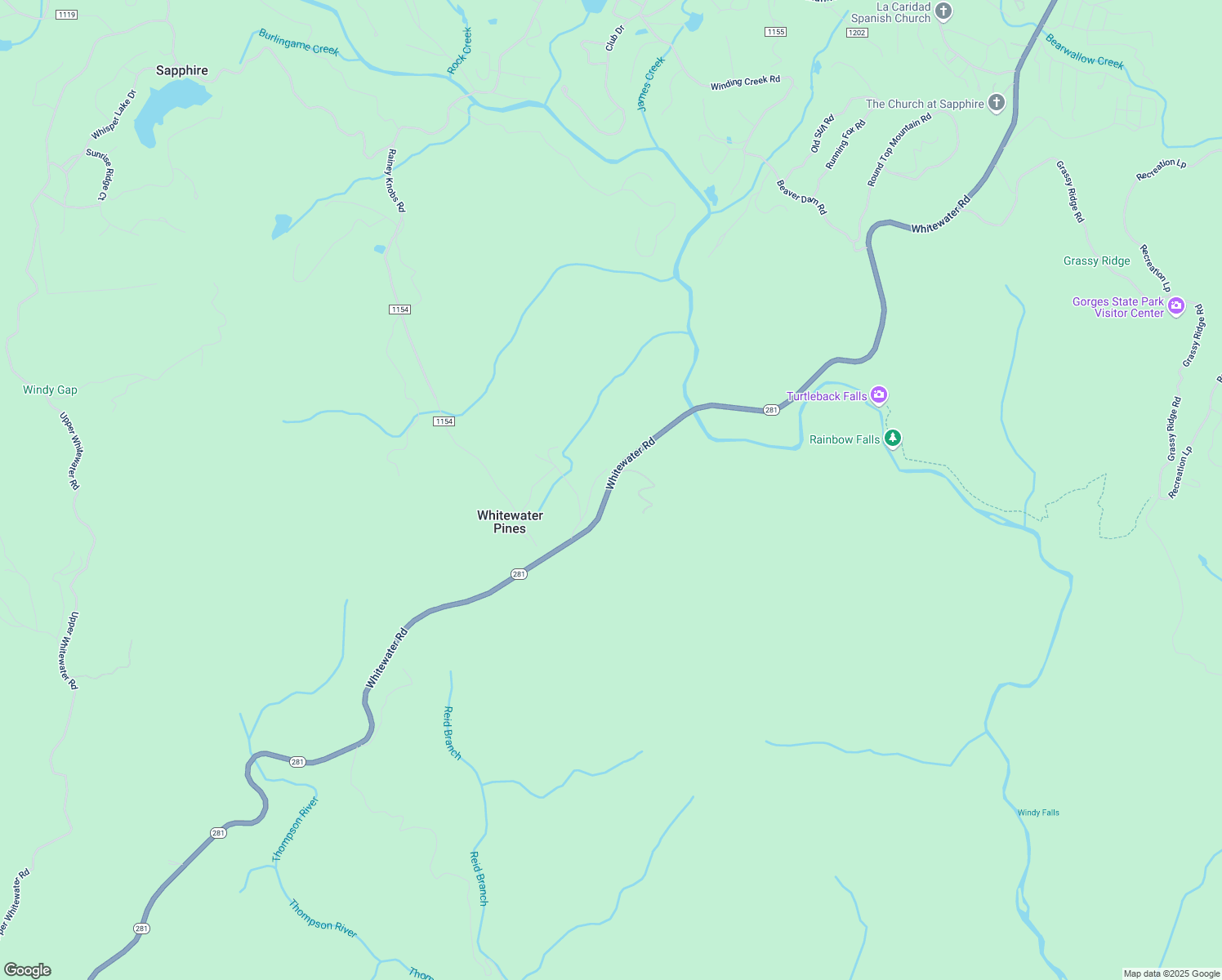map of restaurants, bars, coffee shops, grocery stores, and more near in Whitewater Pines