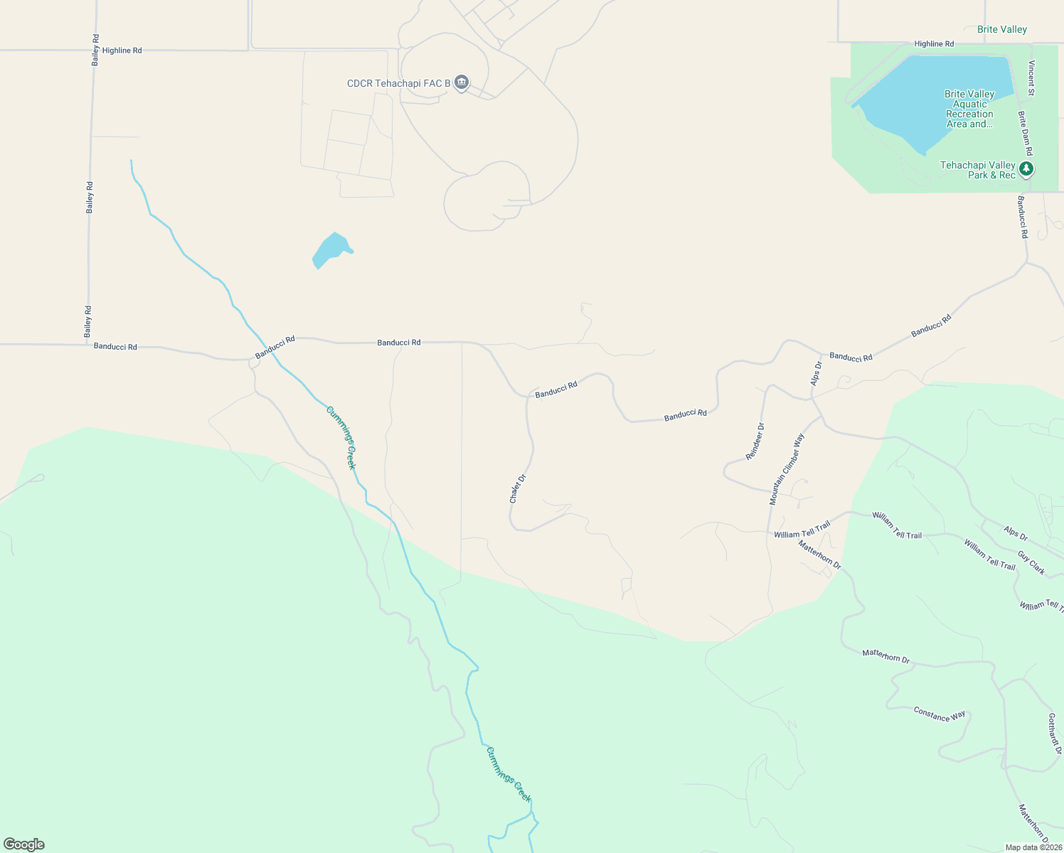 map of restaurants, bars, coffee shops, grocery stores, and more near Chalet Drive in Kern County