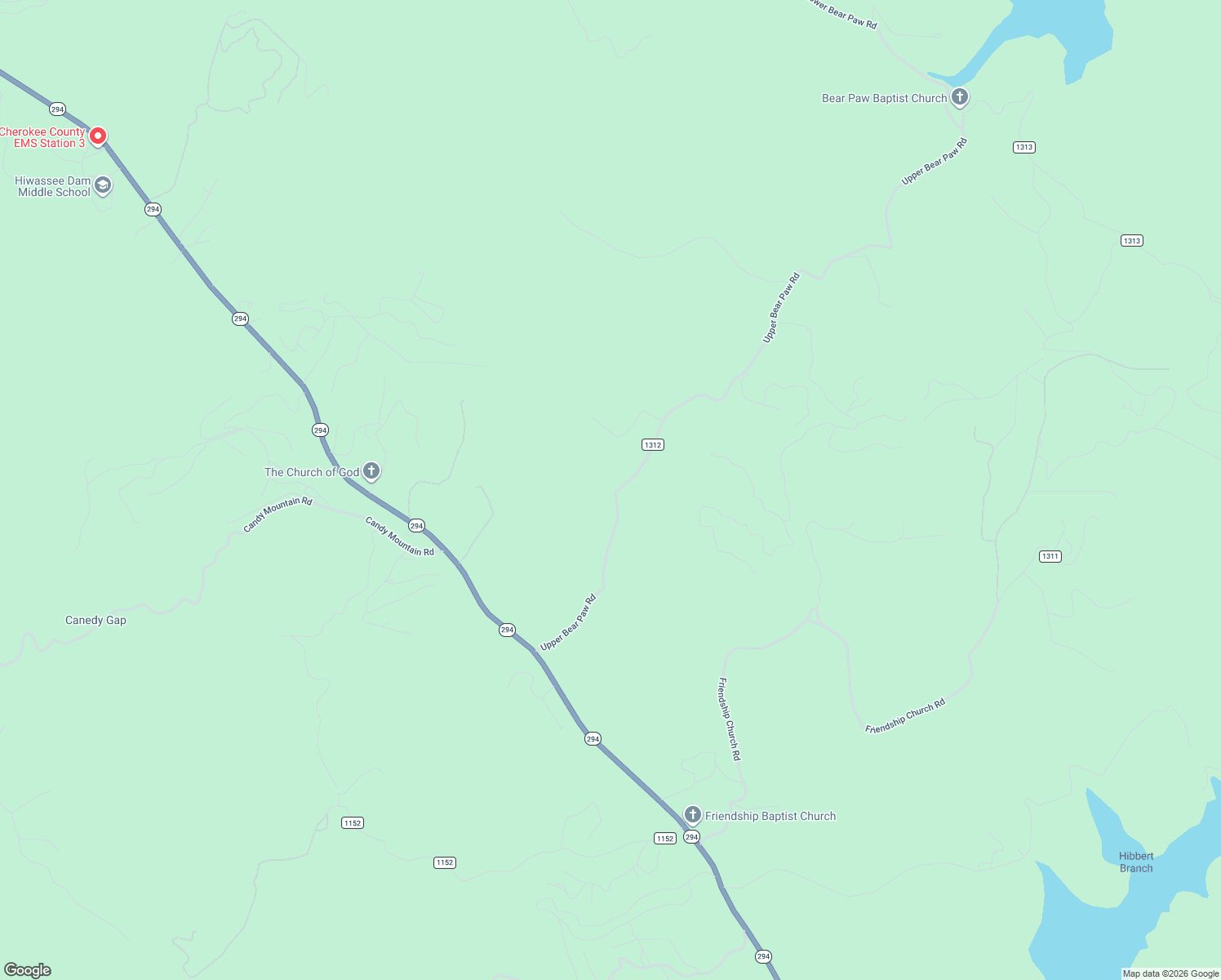 map of restaurants, bars, coffee shops, grocery stores, and more near 575 Upper Bear Paw Road in Murphy