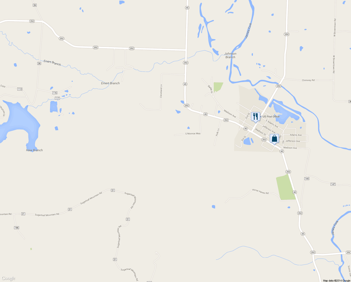 map of restaurants, bars, coffee shops, grocery stores, and more near 514 South Monroe Way in Midland