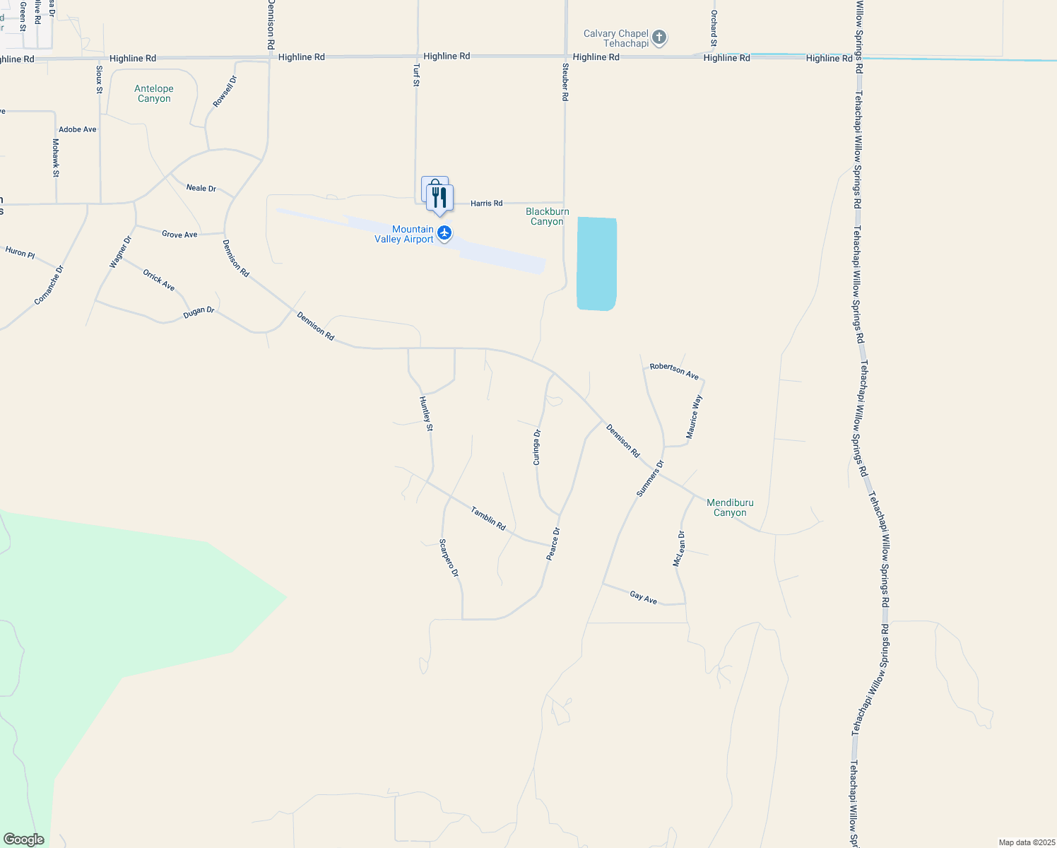 map of restaurants, bars, coffee shops, grocery stores, and more near Campbell Court in Mountain Meadows