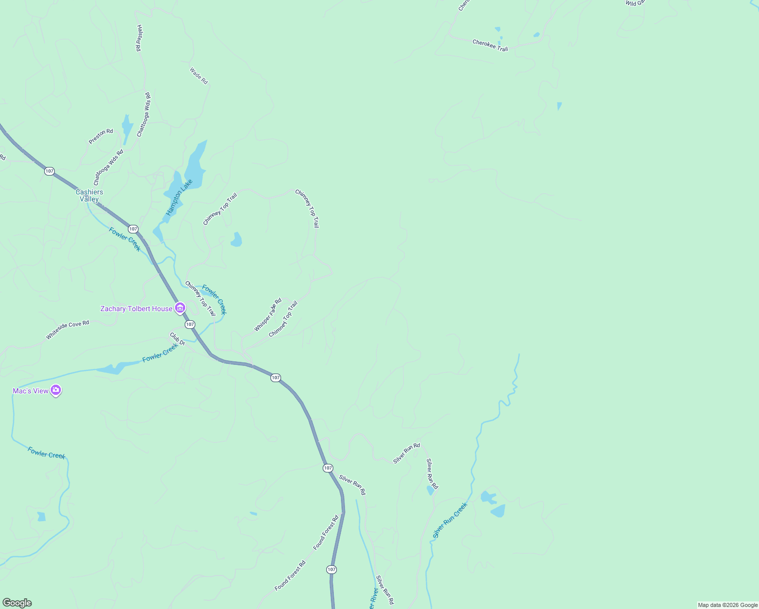 map of restaurants, bars, coffee shops, grocery stores, and more near 1016 Cherokee Trce in Lake Toxaway