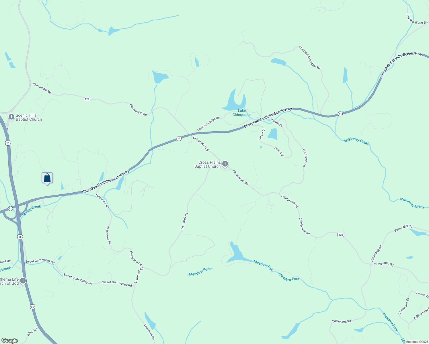 map of restaurants, bars, coffee shops, grocery stores, and more near 776 Trammell Road in Travelers Rest