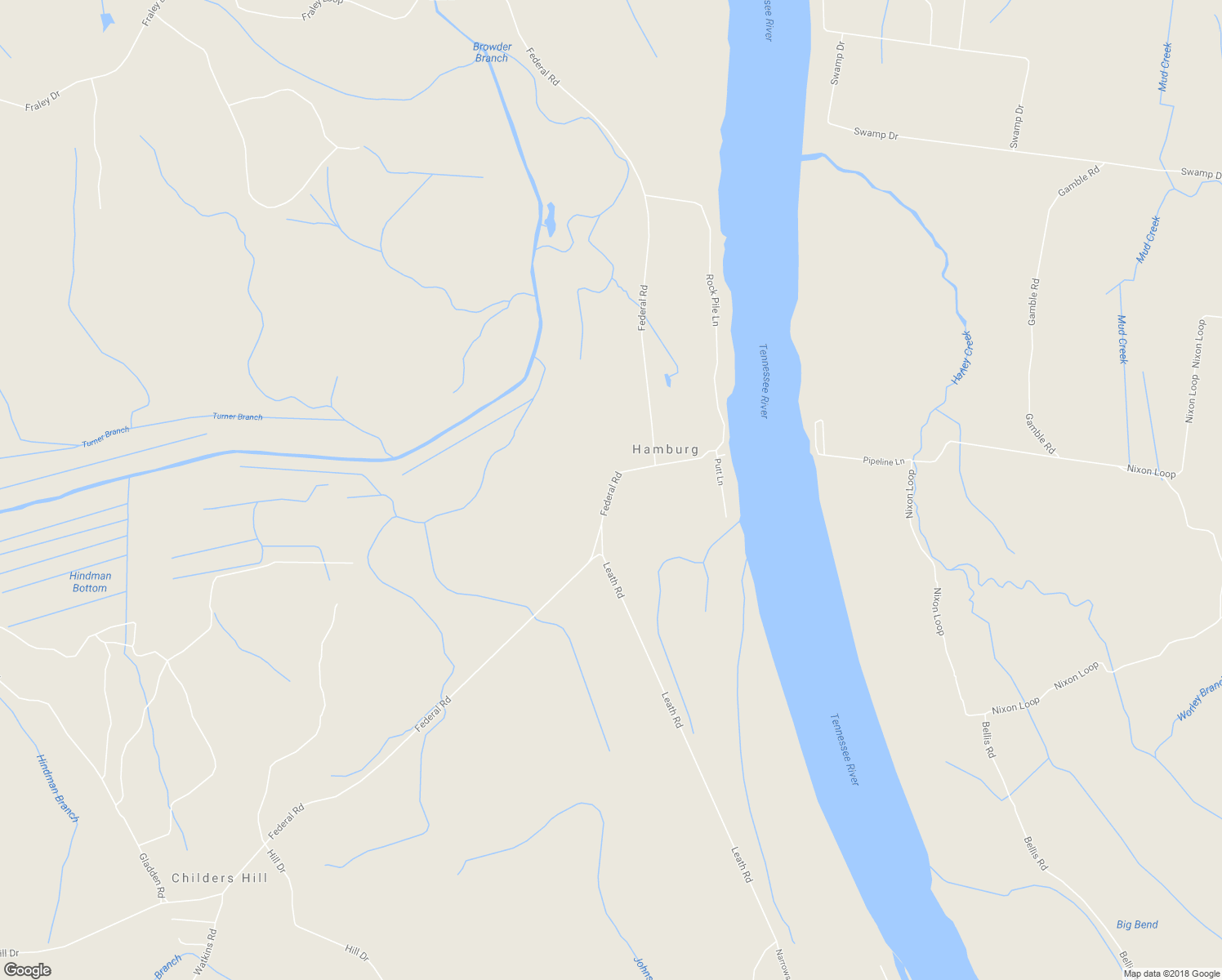 map of restaurants, bars, coffee shops, grocery stores, and more near 1820 Federal Road in Counce