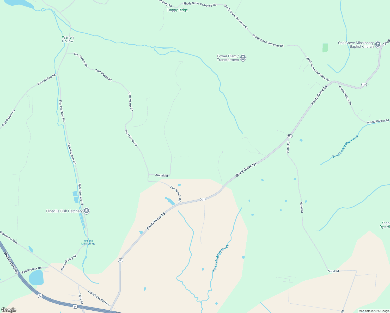 map of restaurants, bars, coffee shops, grocery stores, and more near in Flintville