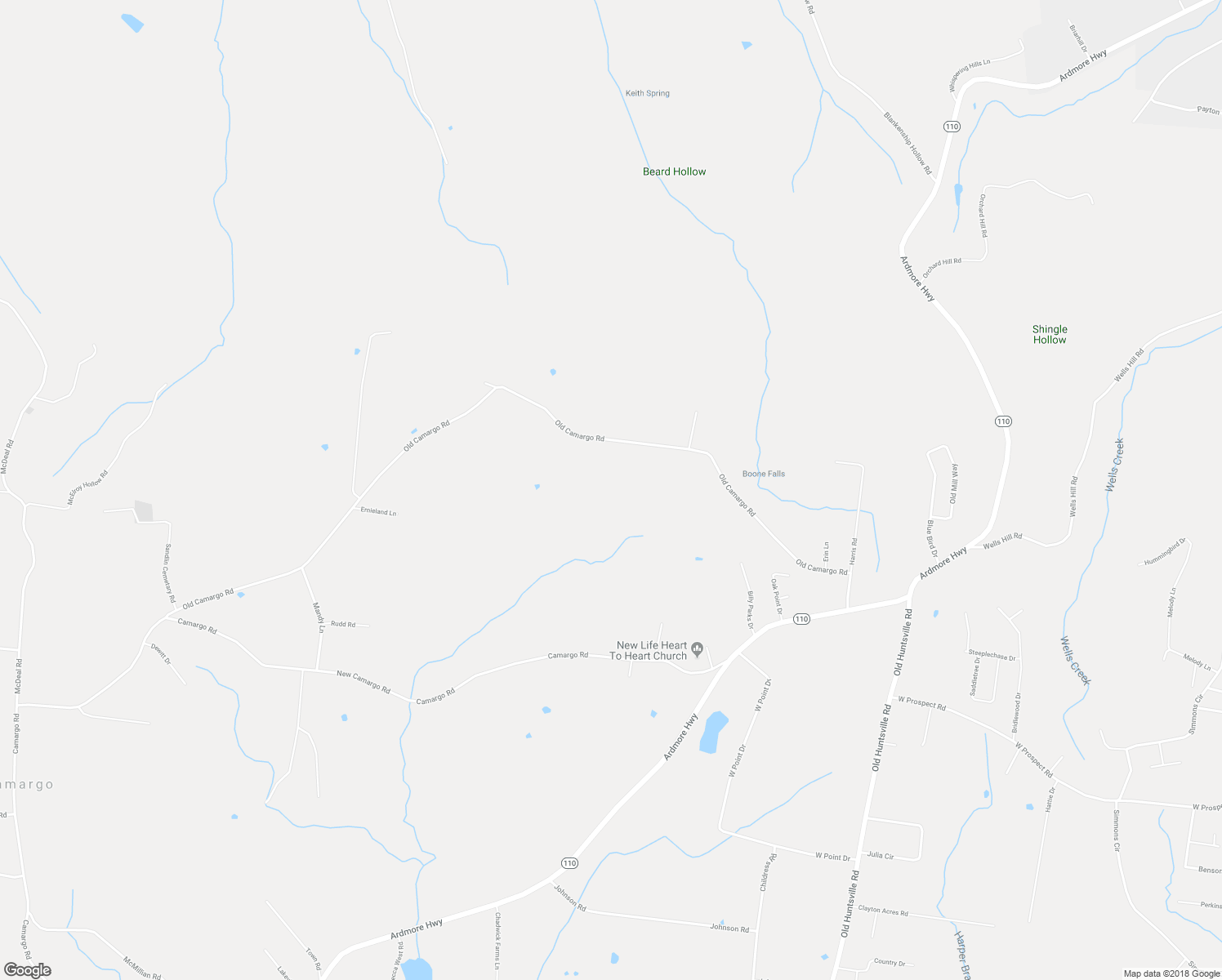 map of restaurants, bars, coffee shops, grocery stores, and more near 94 Old Camargo Road in Fayetteville