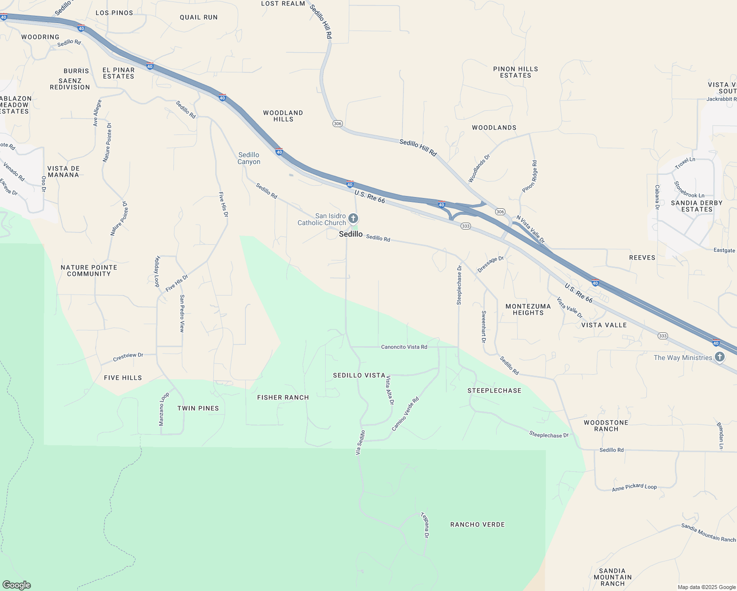 17 Canoncito Vista Road, Tijeras NM Walk Score