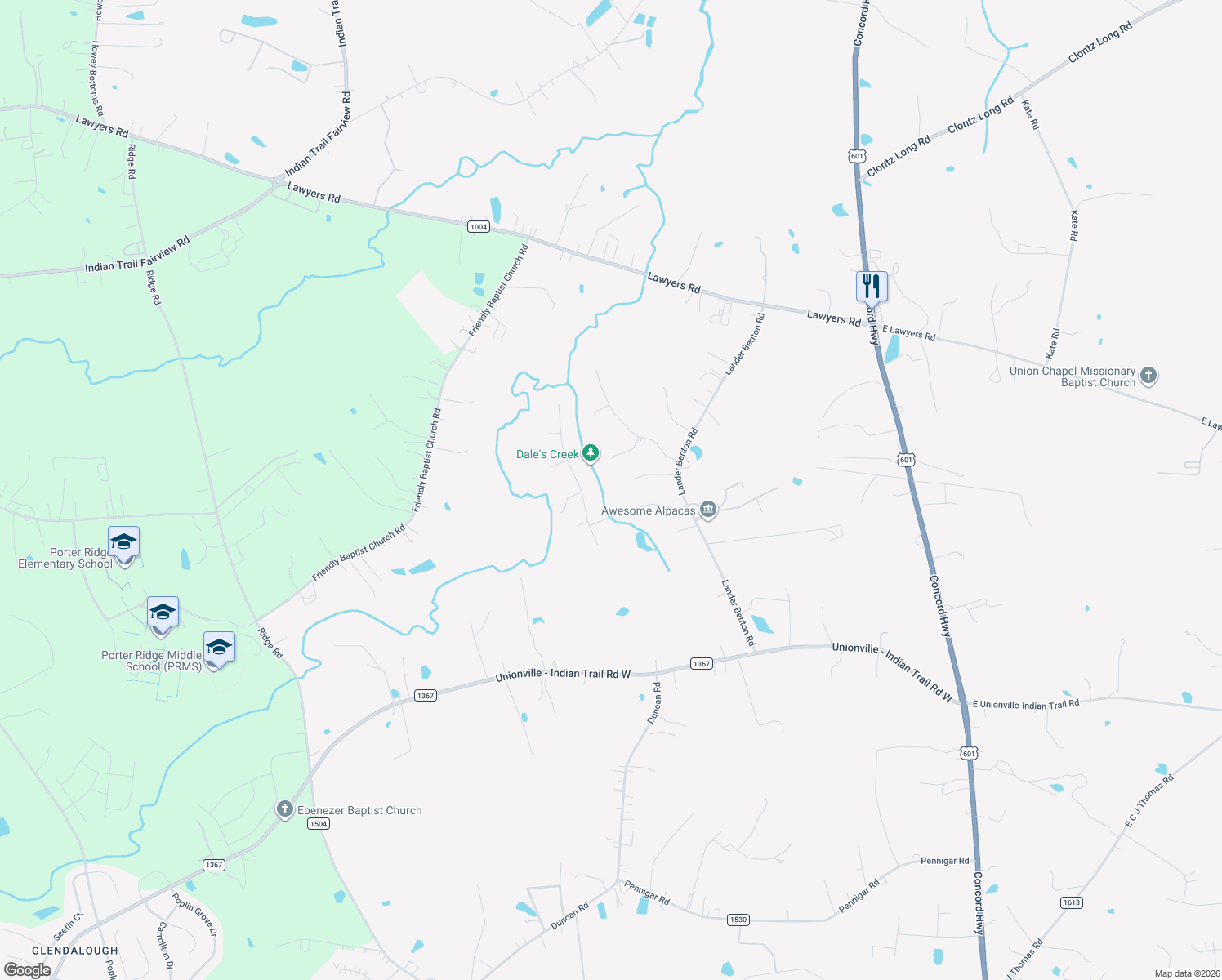 map of restaurants, bars, coffee shops, grocery stores, and more near 523 Victoria Place in Monroe