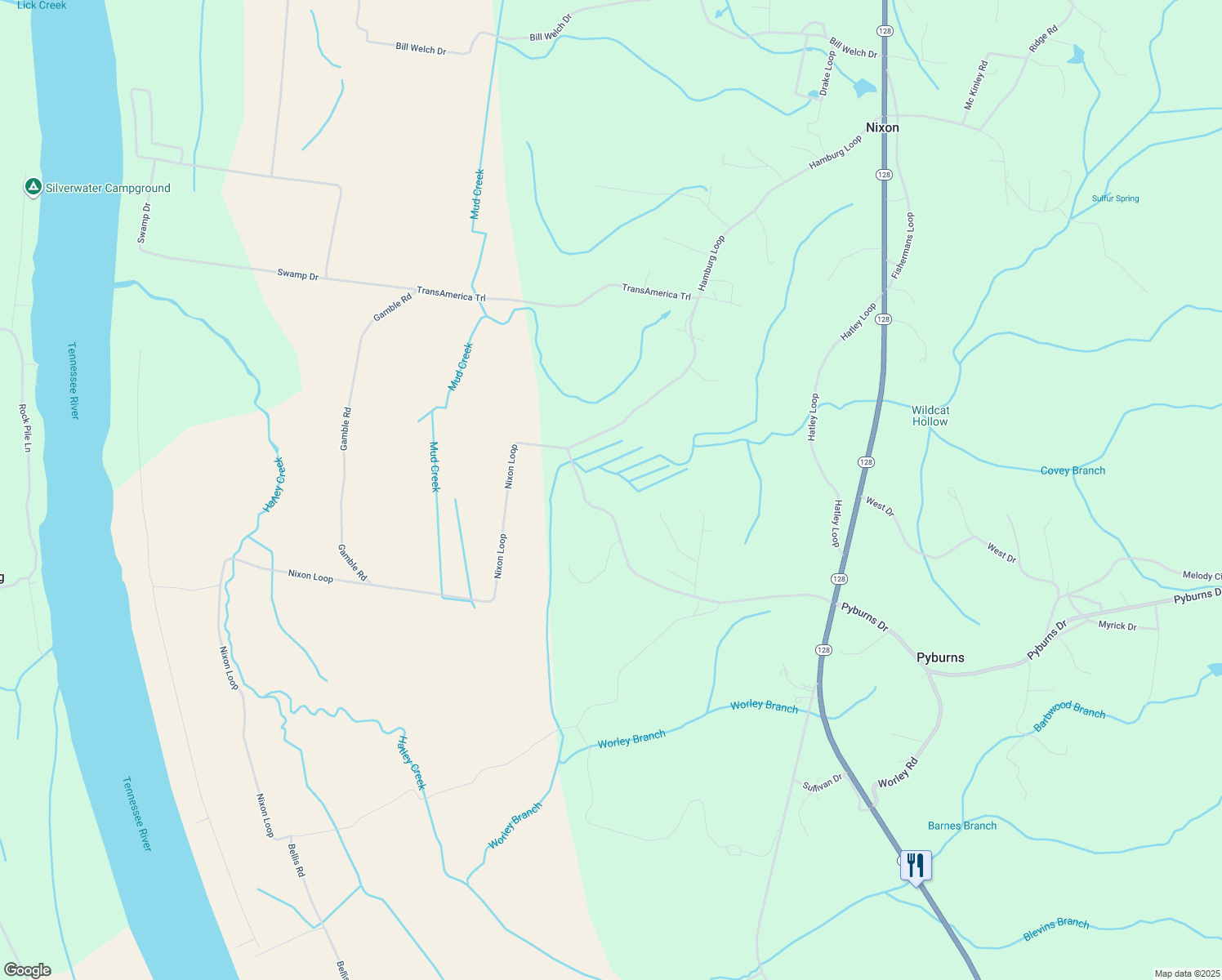 map of restaurants, bars, coffee shops, grocery stores, and more near 1725 Hamburg Loop in Savannah
