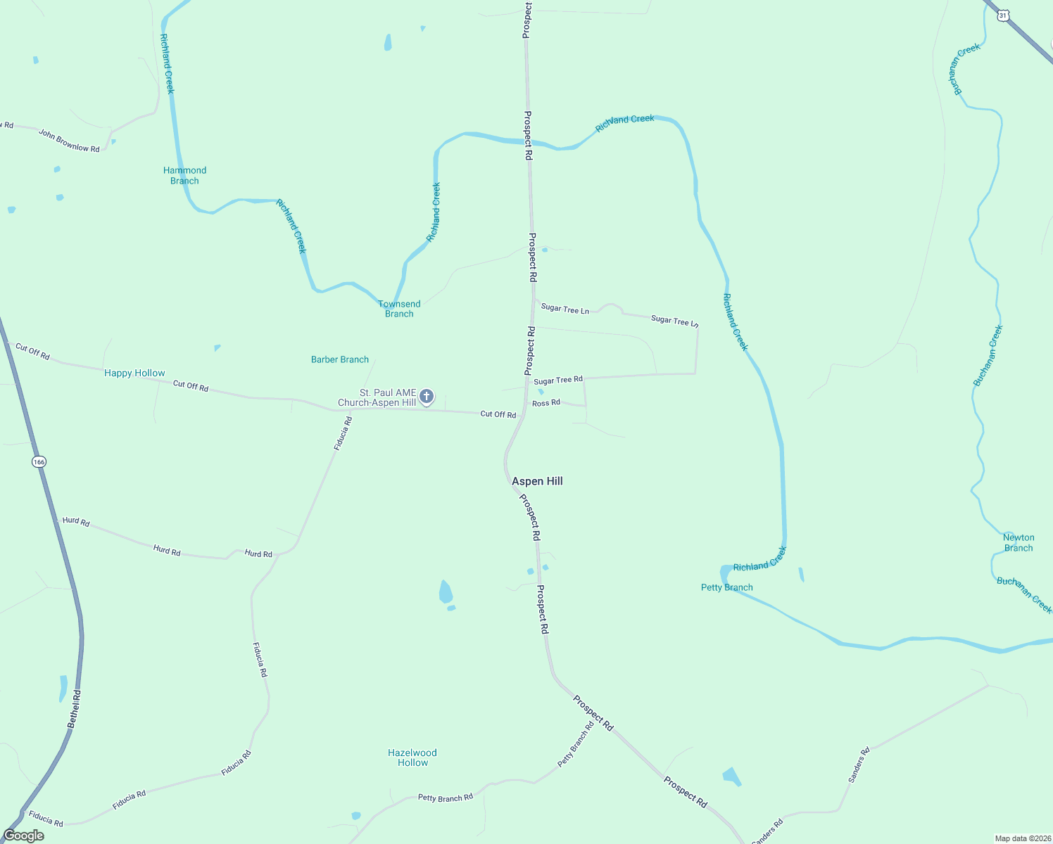 map of restaurants, bars, coffee shops, grocery stores, and more near 3154 Prospect Road in Pulaski
