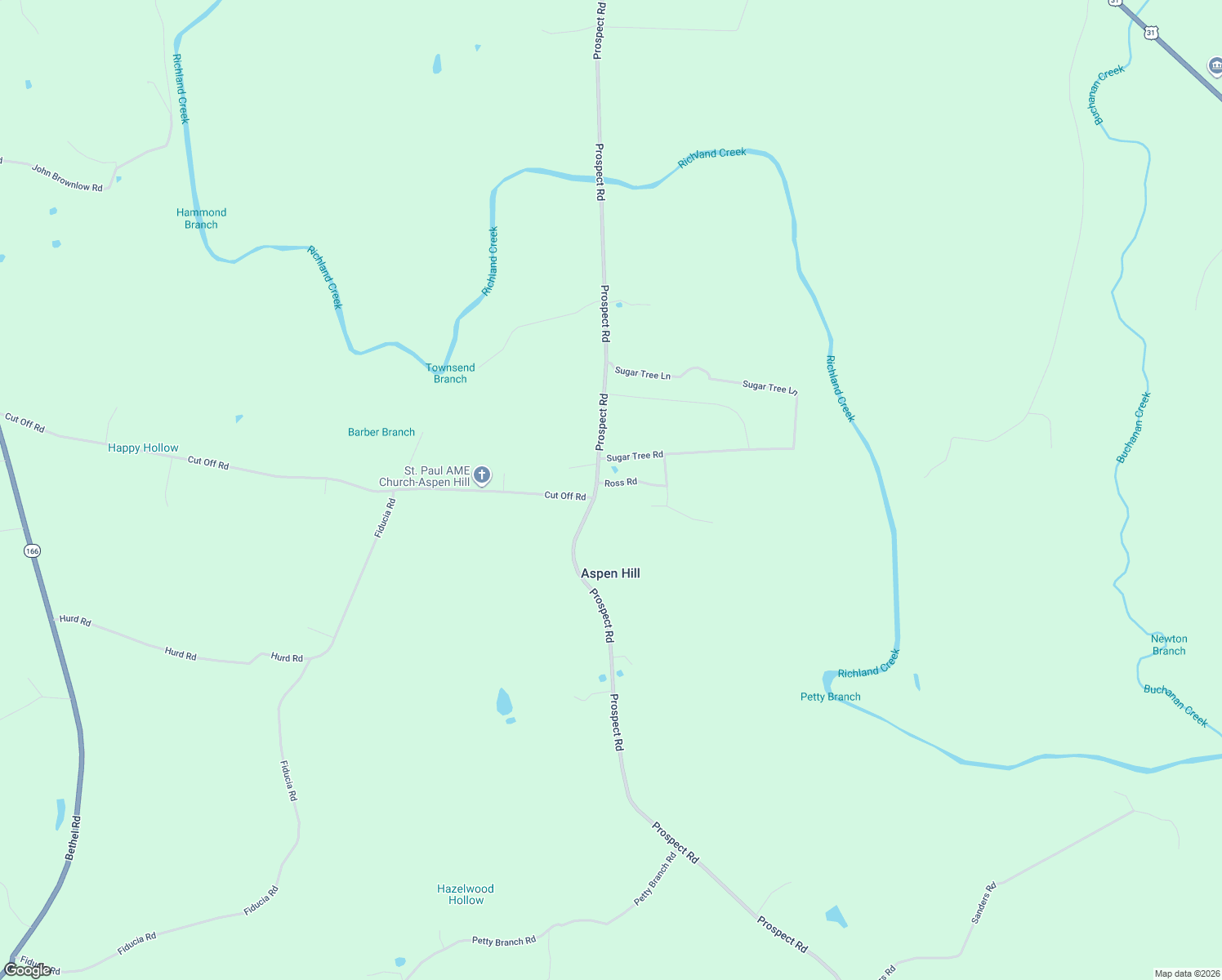 map of restaurants, bars, coffee shops, grocery stores, and more near 3670 Prospect Road in Pulaski