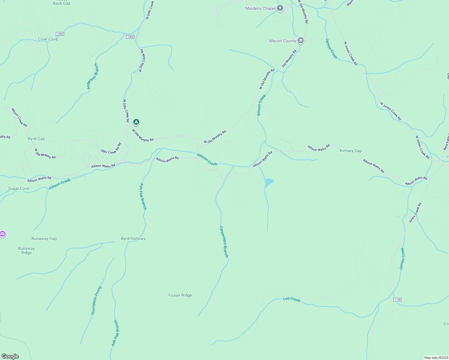 map of restaurants, bars, coffee shops, grocery stores, and more near Allison Watts Road in Franklin