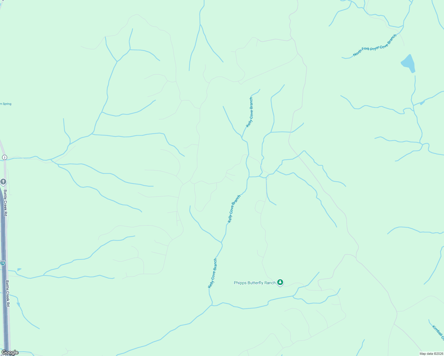 map of restaurants, bars, coffee shops, grocery stores, and more near 6225 Raulston Falls Drive in South Pittsburg