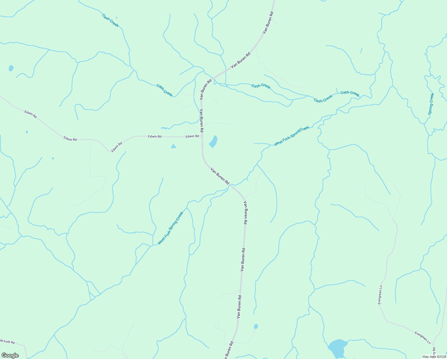 map of restaurants, bars, coffee shops, grocery stores, and more near Van Buren Road in Saulsbury