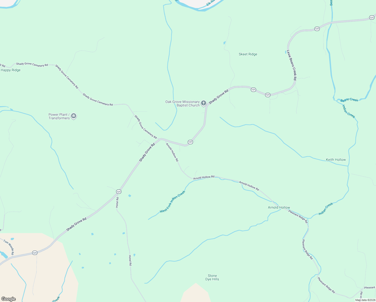 map of restaurants, bars, coffee shops, grocery stores, and more near 335 Shady Grove Road in Flintville