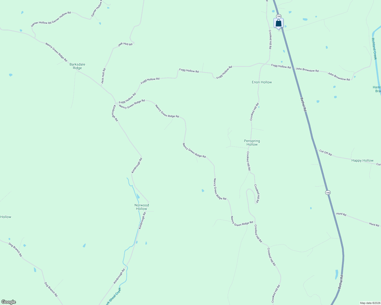 map of restaurants, bars, coffee shops, grocery stores, and more near 4454 Nancy Green Ridge Road in Pulaski
