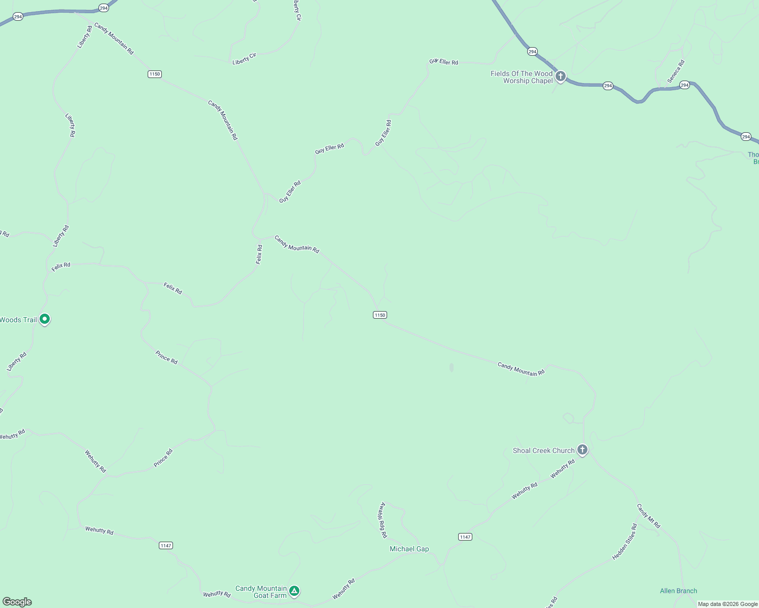 map of restaurants, bars, coffee shops, grocery stores, and more near 30 Timberline Road in Murphy