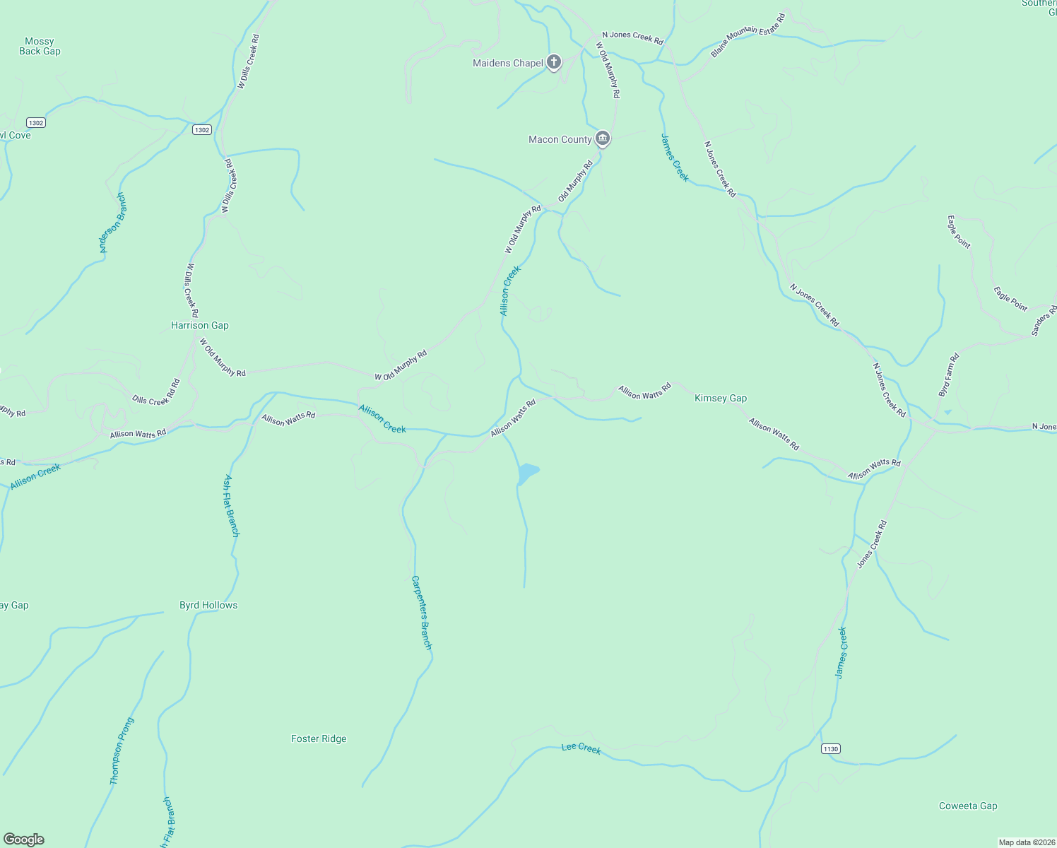 map of restaurants, bars, coffee shops, grocery stores, and more near 1604 Allison Watts Road in Franklin
