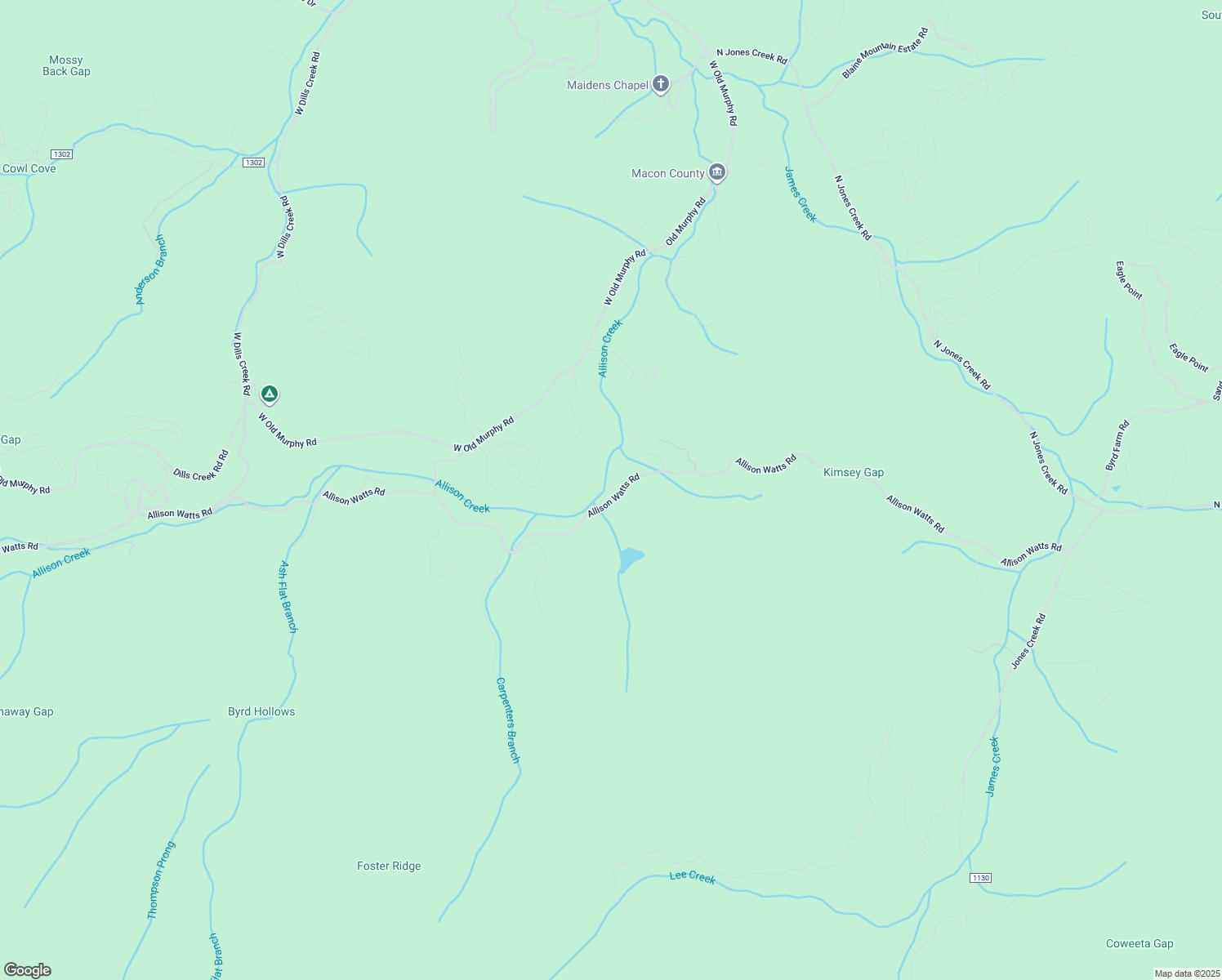 map of restaurants, bars, coffee shops, grocery stores, and more near Allison Watts Road in Franklin