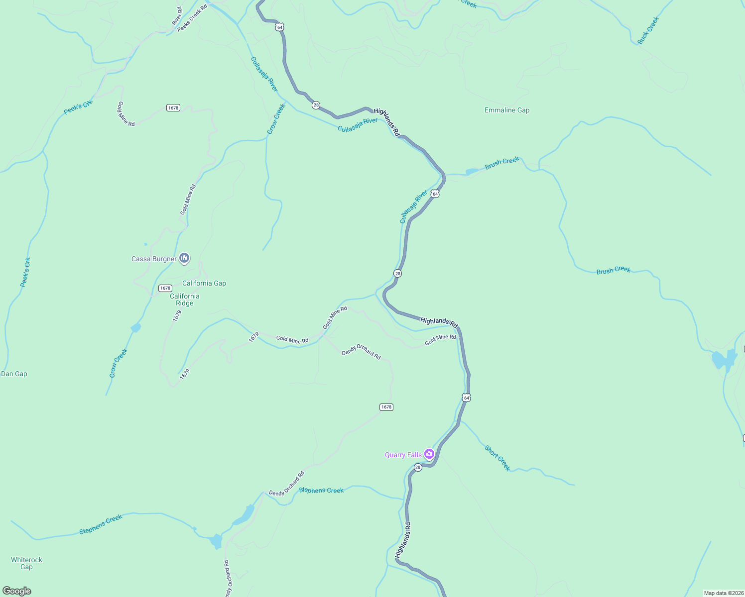map of restaurants, bars, coffee shops, grocery stores, and more near 390 Gantes Gulch in Highlands