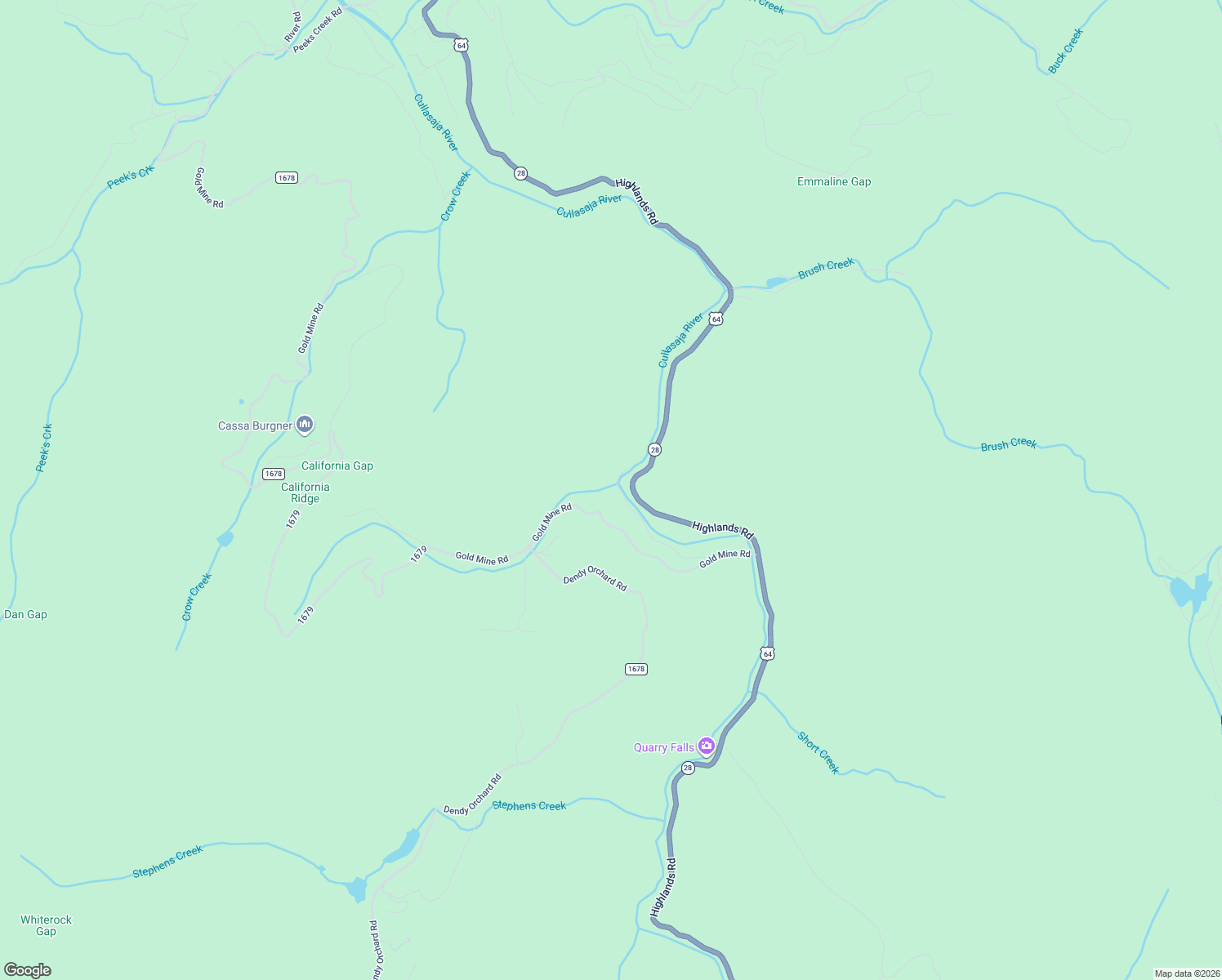 map of restaurants, bars, coffee shops, grocery stores, and more near 390 Gantes Gulch in Highlands