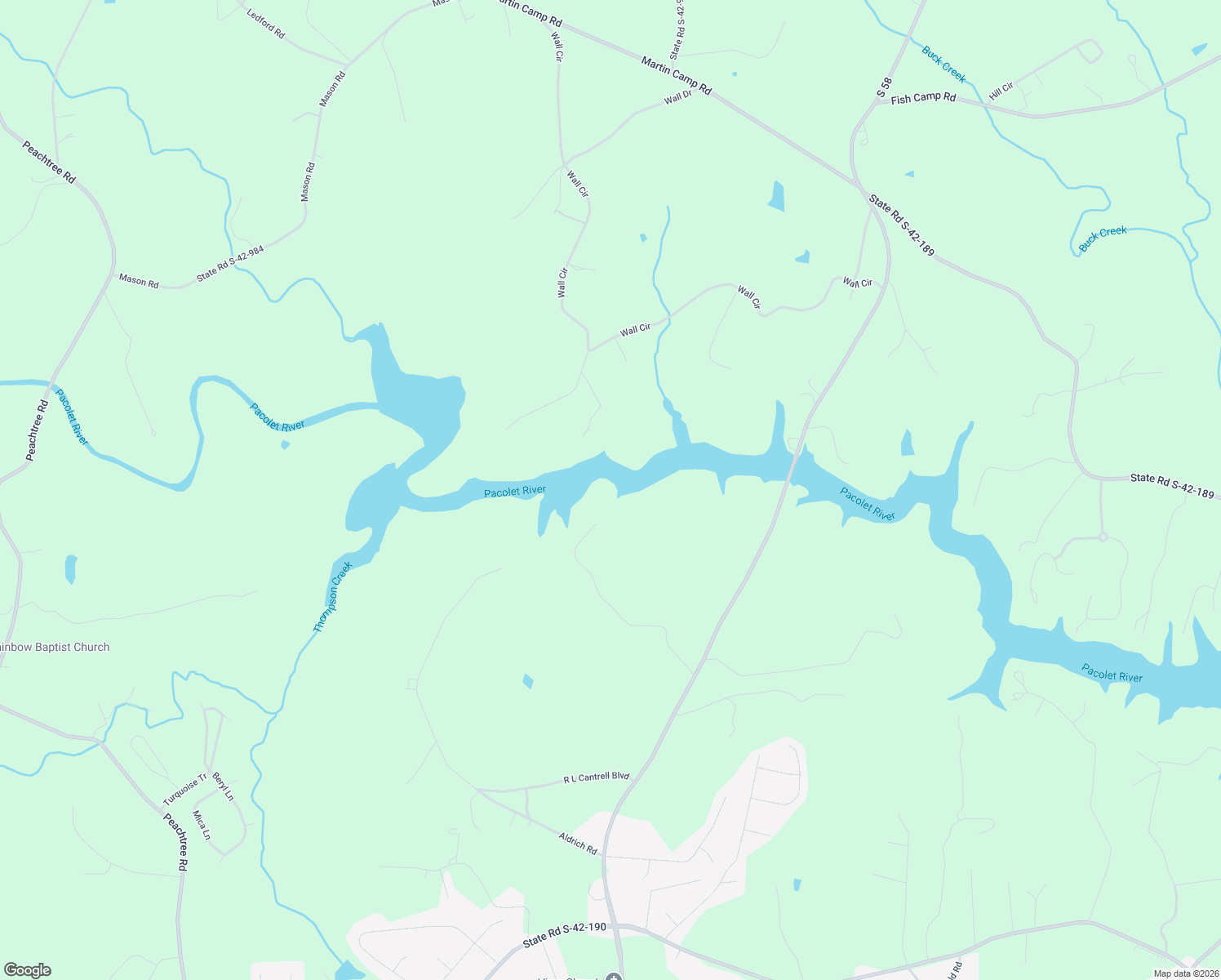 map of restaurants, bars, coffee shops, grocery stores, and more near 295 Michaels Court in Chesnee