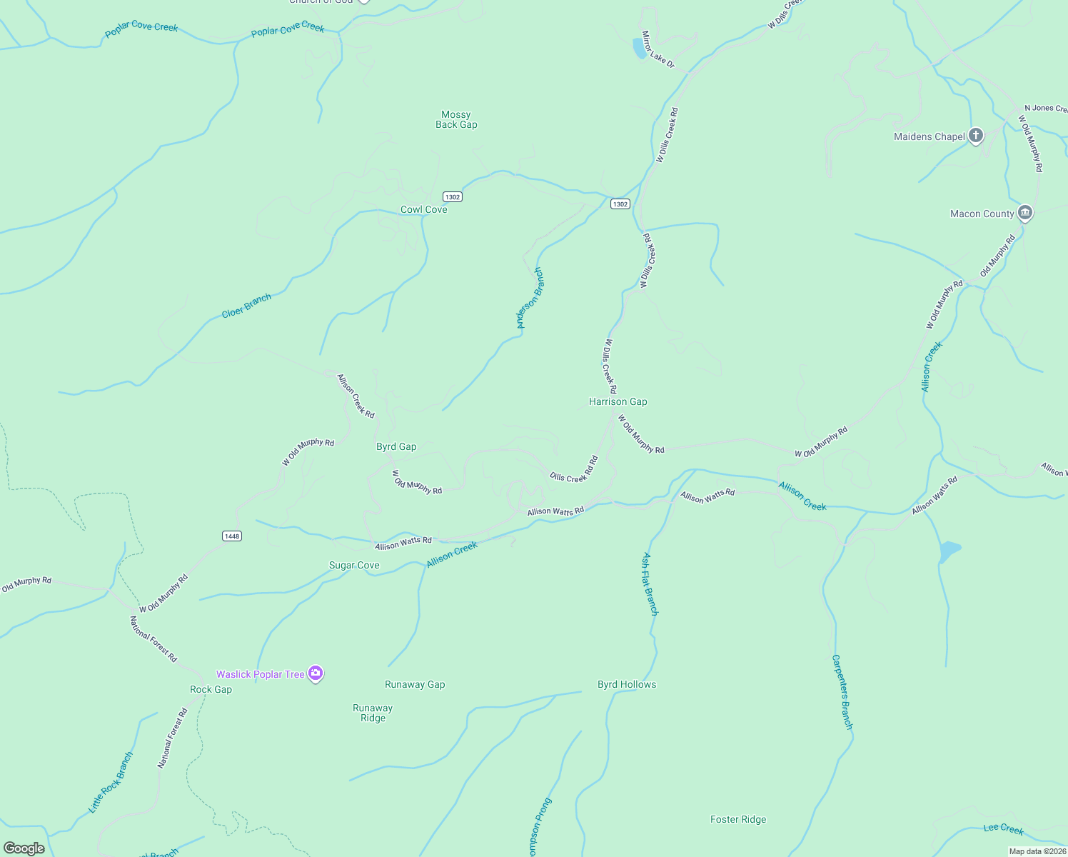 map of restaurants, bars, coffee shops, grocery stores, and more near 359 Tater Knob Road in Franklin