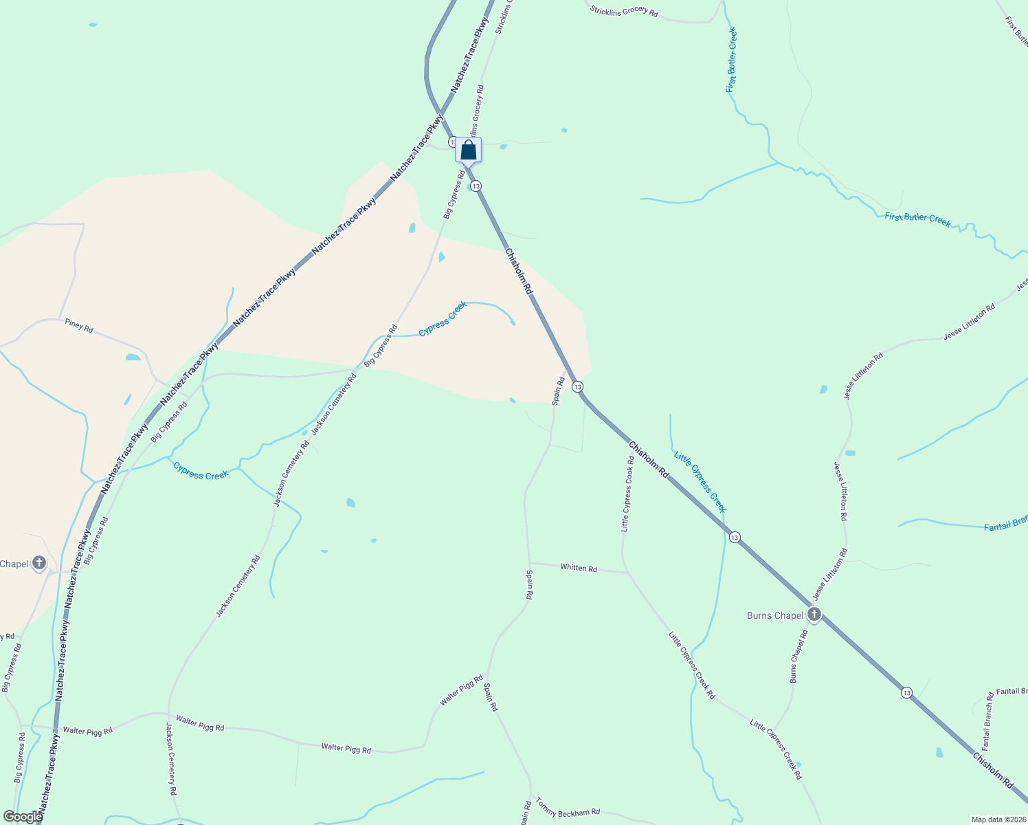 map of restaurants, bars, coffee shops, grocery stores, and more near 2098 Spain Road in Cypress Inn