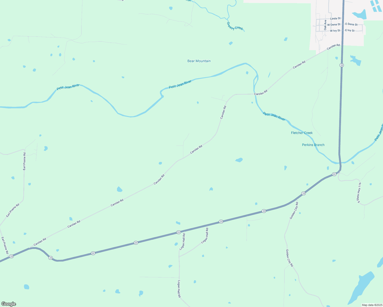 map of restaurants, bars, coffee shops, grocery stores, and more near 1785 Carolan Road in Booneville