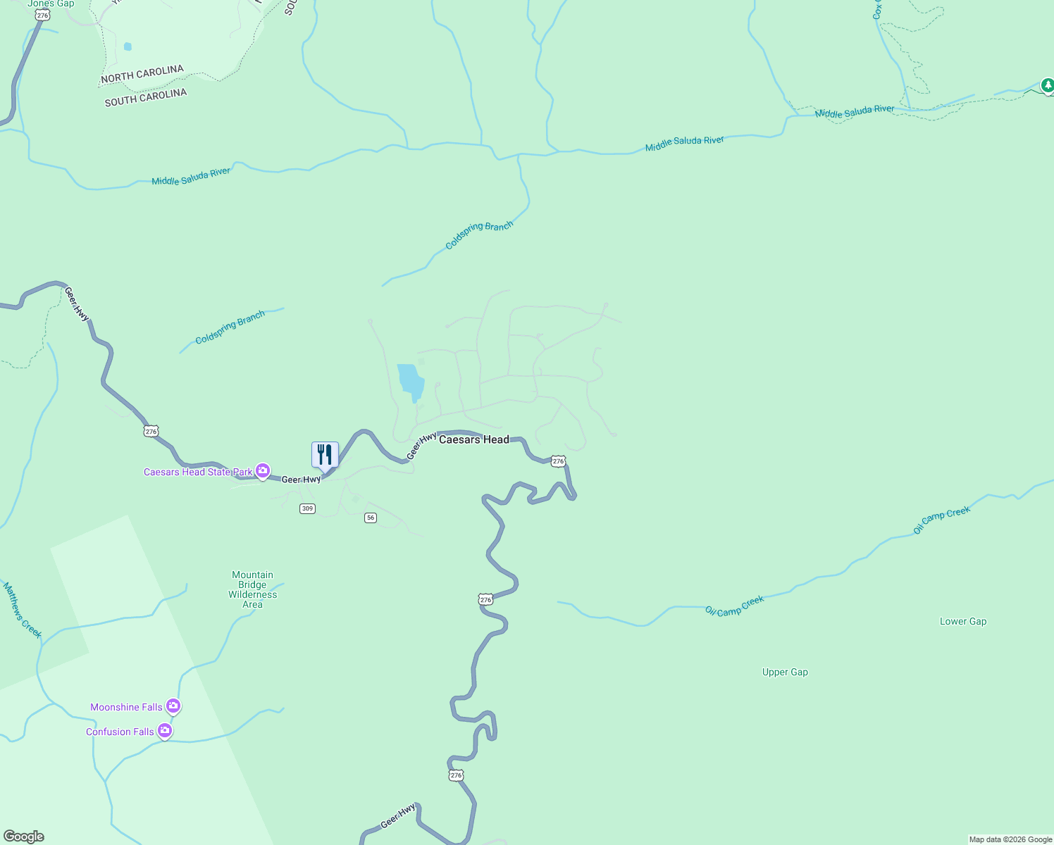 map of restaurants, bars, coffee shops, grocery stores, and more near 120 Columbine Way in Cleveland