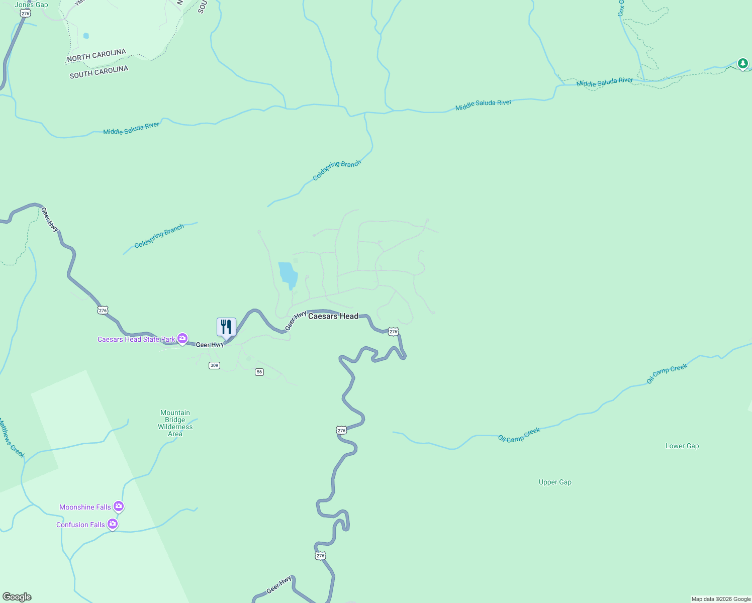 map of restaurants, bars, coffee shops, grocery stores, and more near 120 Columbine Way in Cleveland