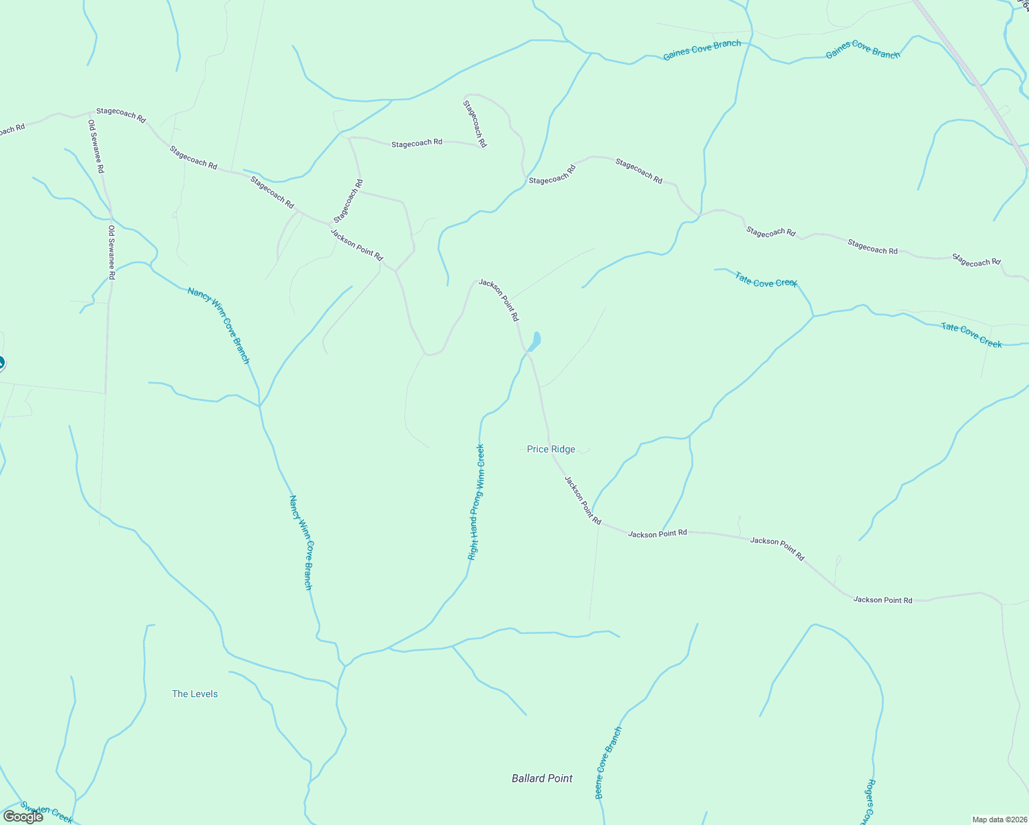 map of restaurants, bars, coffee shops, grocery stores, and more near 1804 Jackson Point Road in Sewanee