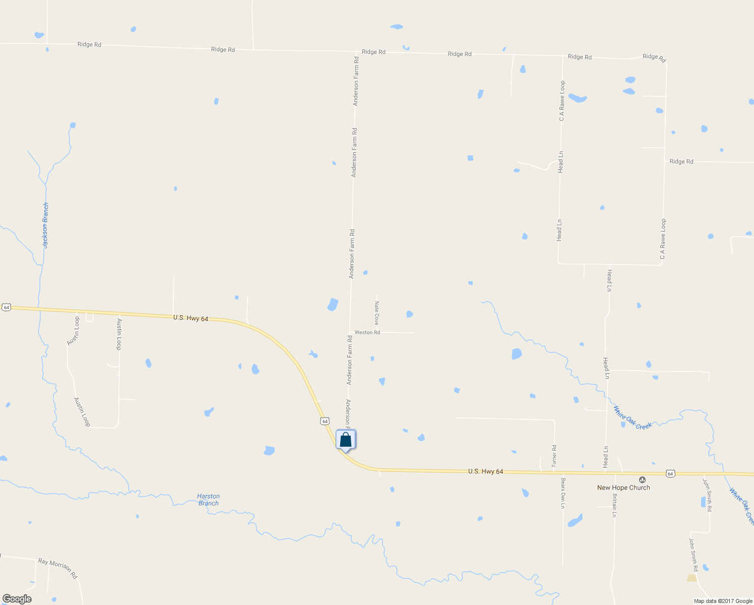 map of restaurants, bars, coffee shops, grocery stores, and more near 106 Nate Cove in Beebe