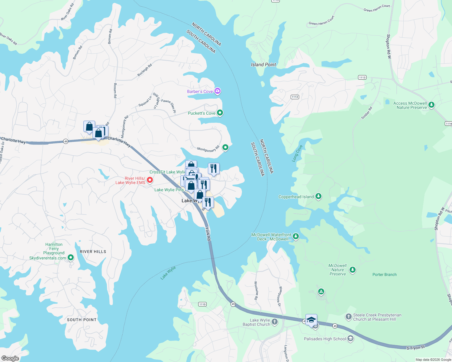 339 River Point Road, Lake Wylie SC - Walk Score