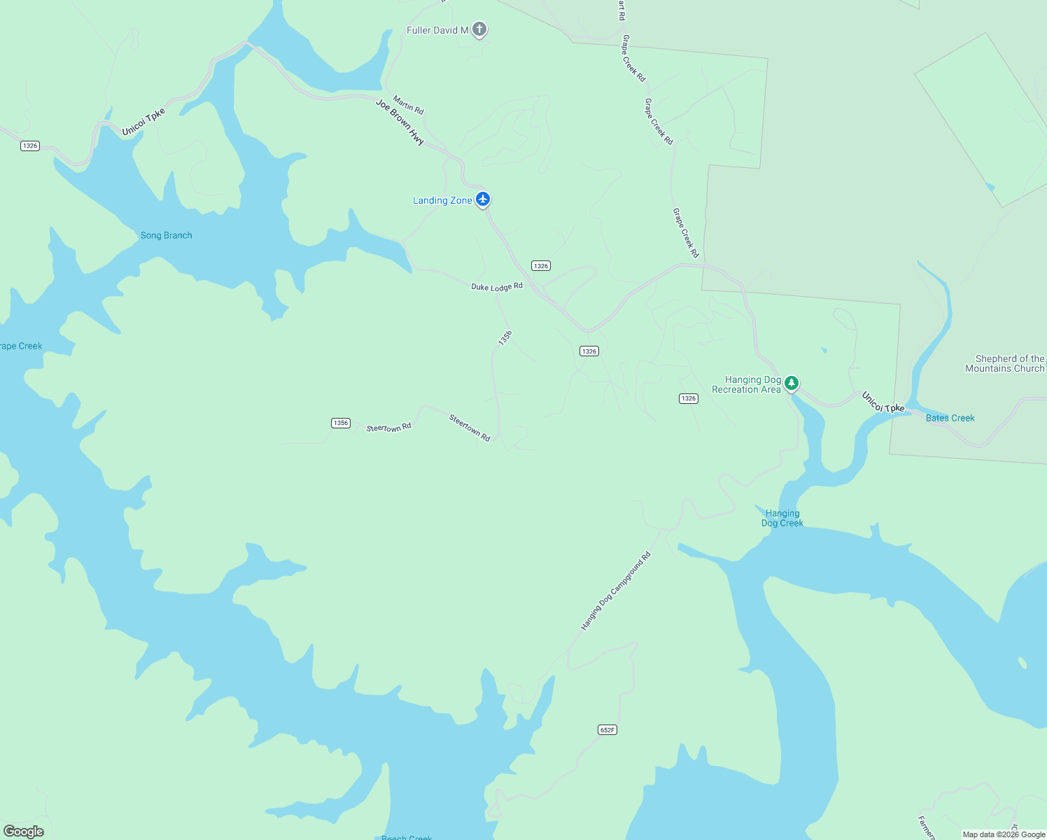 map of restaurants, bars, coffee shops, grocery stores, and more near 198 Dew Drop Lane in Murphy