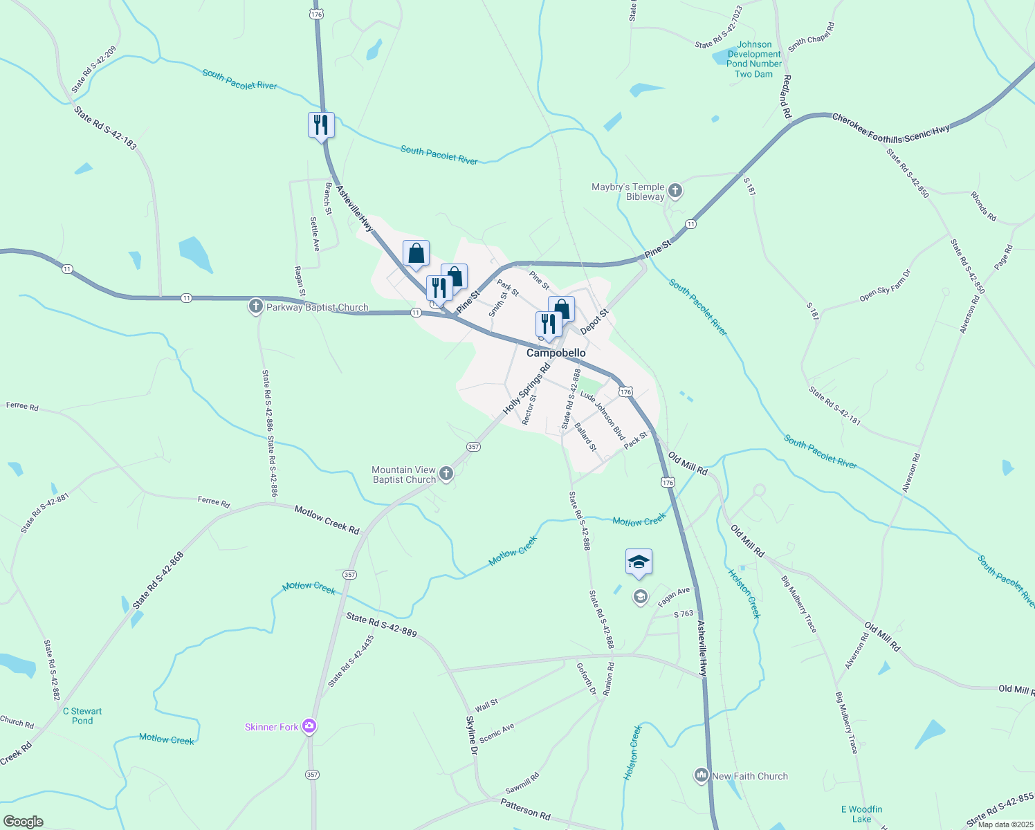 160 Rector Street, Campobello SC Walk Score