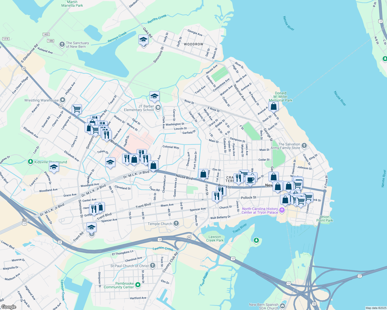 907 Fort Totten Drive, New Bern NC Walk Score