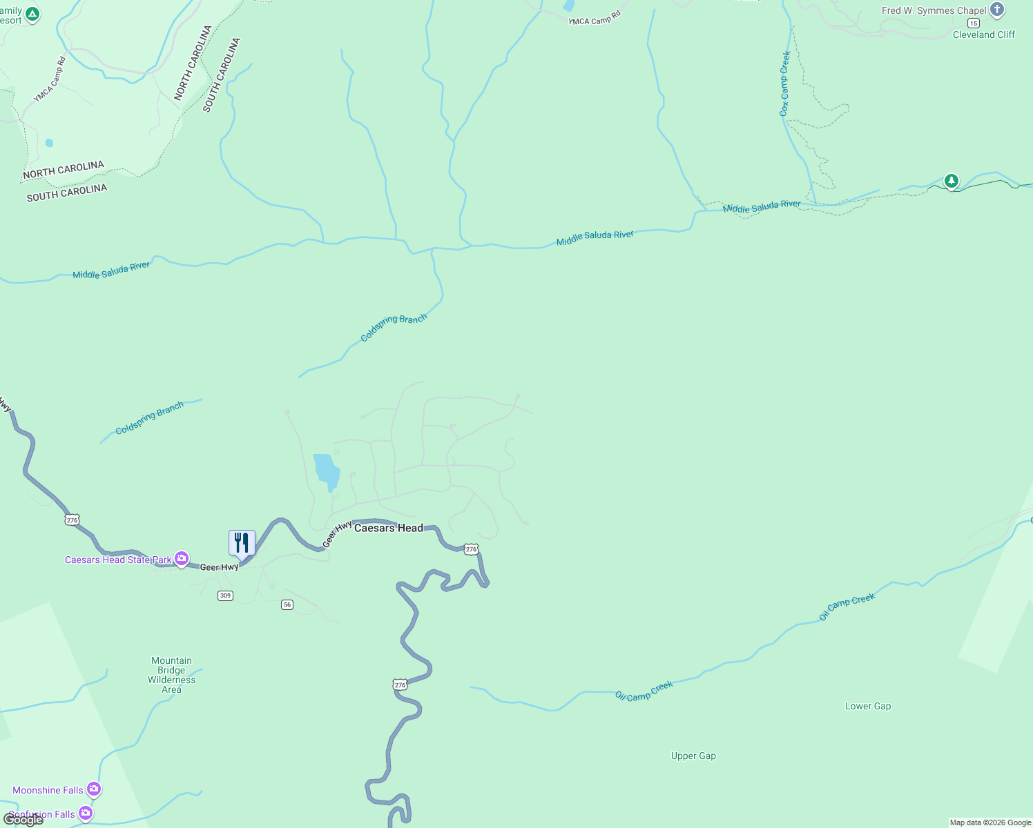 map of restaurants, bars, coffee shops, grocery stores, and more near 252 Conifer Falls Road in Cleveland
