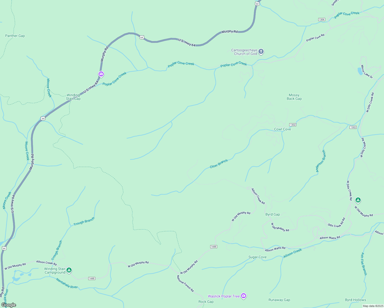 map of restaurants, bars, coffee shops, grocery stores, and more near West Old Murphy Road in Franklin