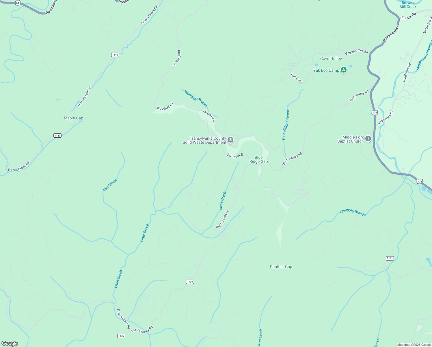 map of restaurants, bars, coffee shops, grocery stores, and more near 47 Ruffed Grouse Road in Brevard